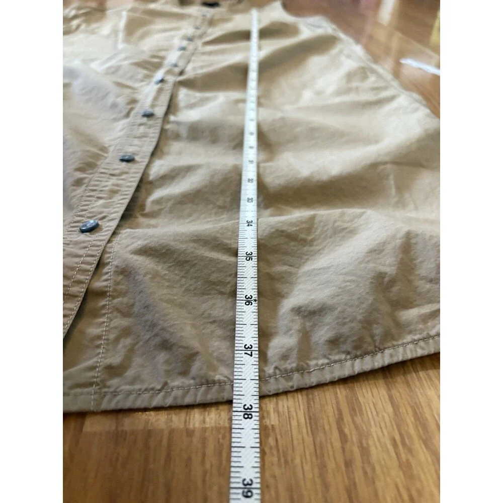 J Crew Collection Camel Button Front Sleeveless Midi Dress Size Medium